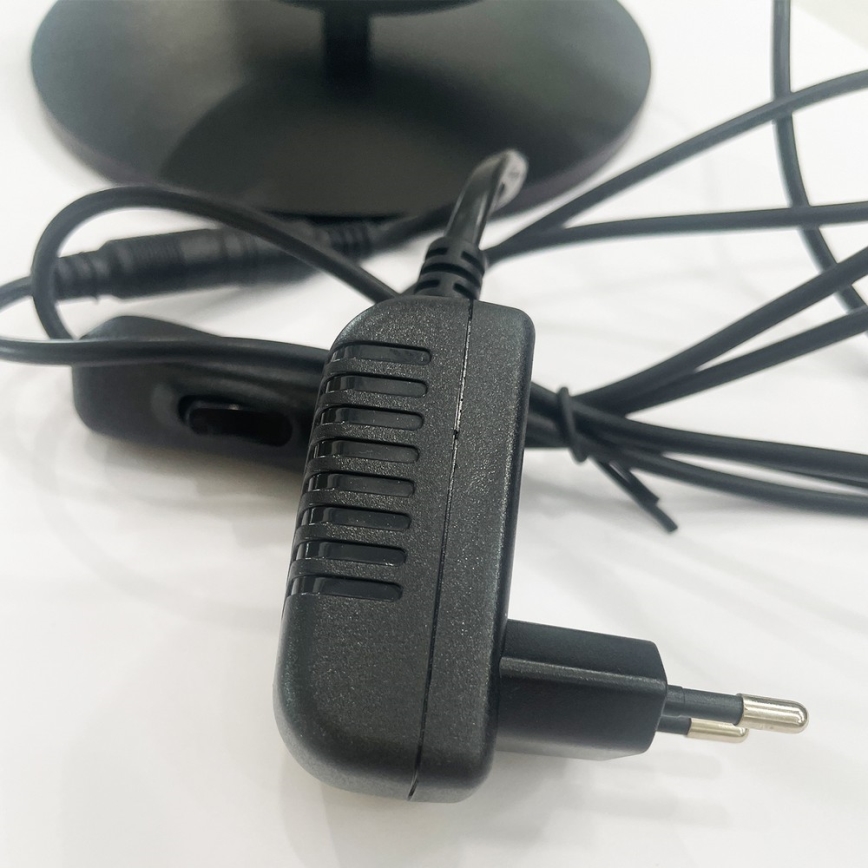 ONLI - Lampka stołowa LED RINGS LED/17W/230V 4000K 37 cm czarna