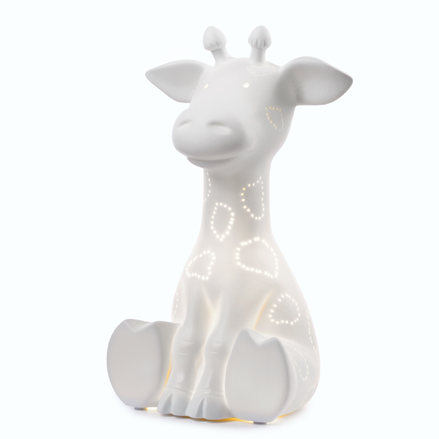 ONLI - Lampka stołowa PORCELLANA 1xE14/6W/230V 30 cm żyrafa
