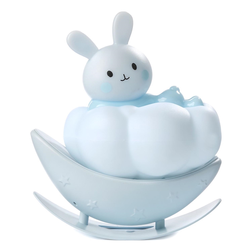 ONLI - LED Ładowalna dziecięca lampka nocna NUVOLINA LED/2,5W/5V 300 mAh króliczek/niebieski