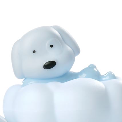 ONLI - Ładowalna dziecięca lampka nocna NUVOLINA LED/2,5W/5V 300 mAh pies/niebieska