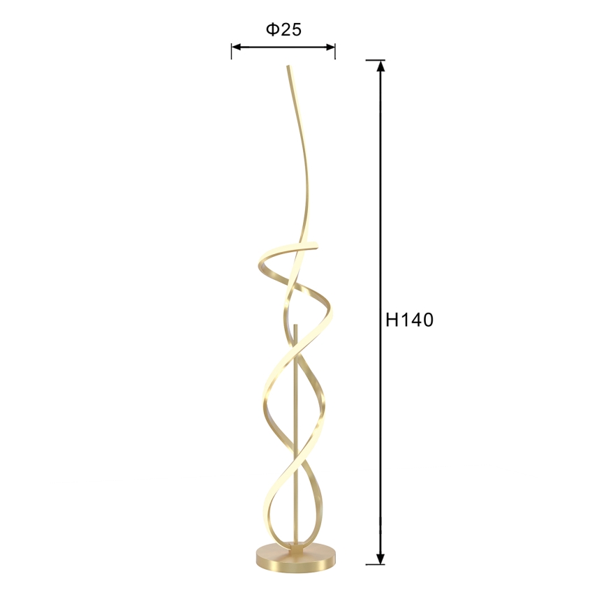 ONLI - LED Lampa podłogowa KIRA LED/31W/230V 4000K złota