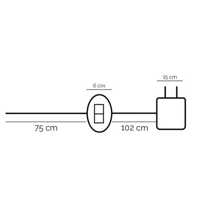 ONLI - LED Lampa stołowa DAFNE LED/12W/230V 4000K 48 cm czarna