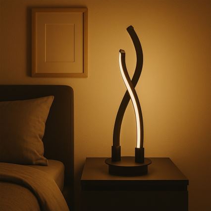 ONLI - LED Lampa stołowa DAFNE LED/12W/230V 4000K 50 cm czarny