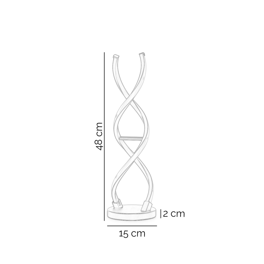 ONLI - LED Lampa stołowa DNA LED/12W/230V 4000K 48,5 cm srebrny