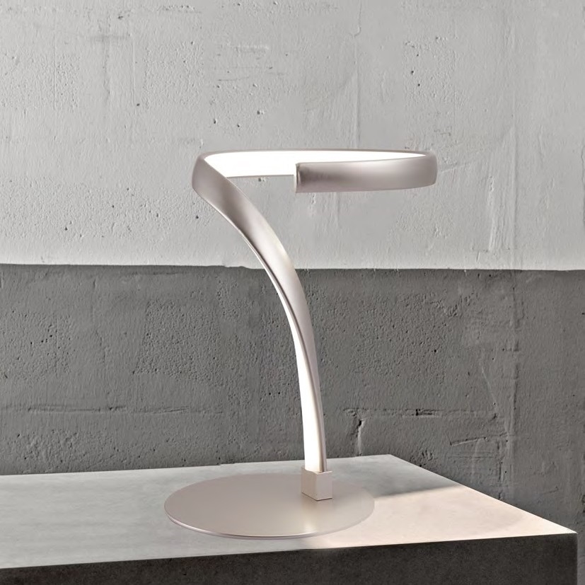 ONLI - LED Lampa stołowa INFINITY LED/12W/230V 4500K 24 cm matowy chrom
