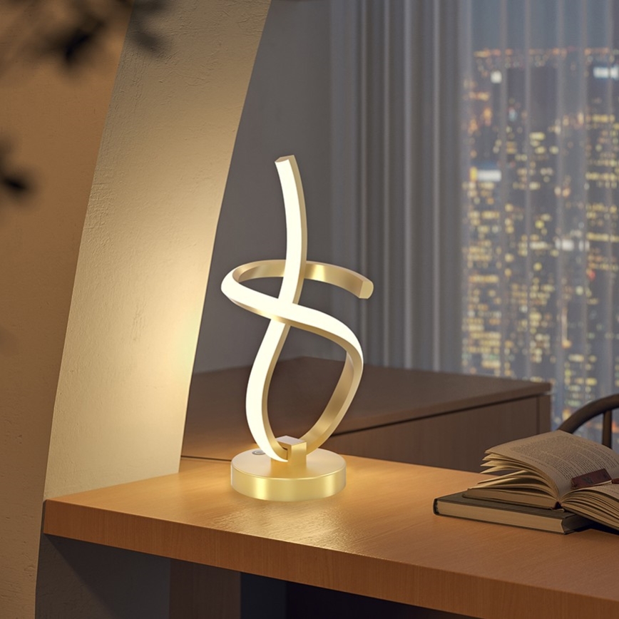 ONLI - LED Lampa stołowa KIRA LED/10W/230V 4000K 28 cm złota