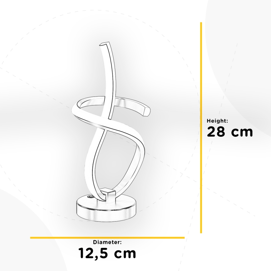 ONLI - LED Lampa stołowa KIRA LED/10W/230V 4000K 28 cm złota