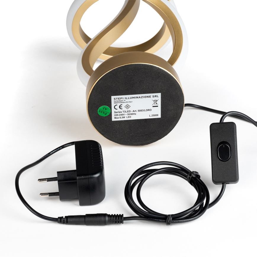 ONLI - LED Lampa stołowa KIRA LED/10W/230V 4000K 28 cm złota