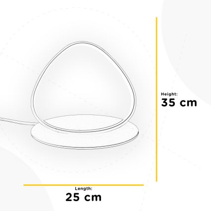 ONLI - LED Lampa stołowa ROMEO LED/16W/230V 4000K 35 cm biała