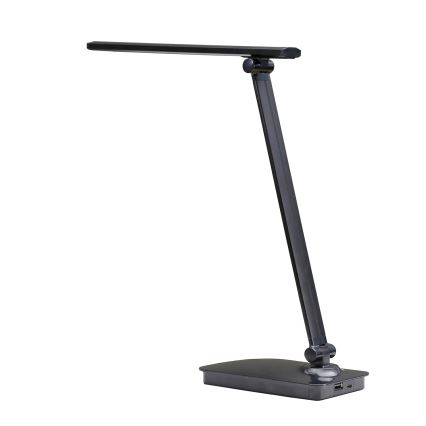 ONLI - LED Lampa stołowa ściemnialna z portem USB DESKI LED/7W/230V 4000K czarny