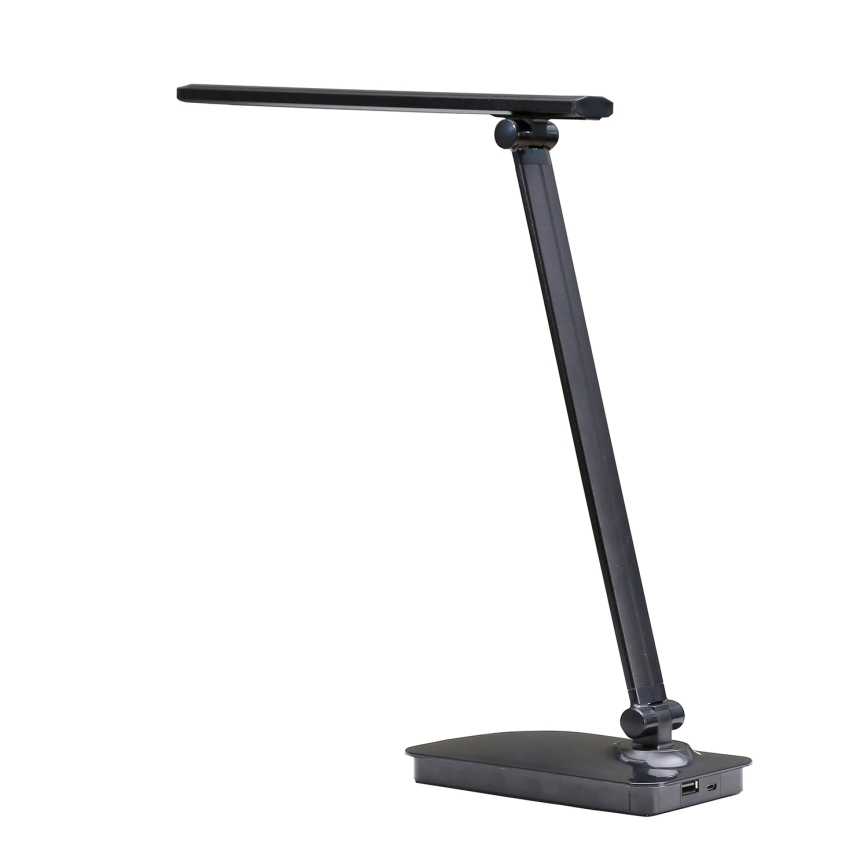 ONLI - LED Lampa stołowa ściemnialna z portem USB DESKI LED/7W/230V 4000K czarny