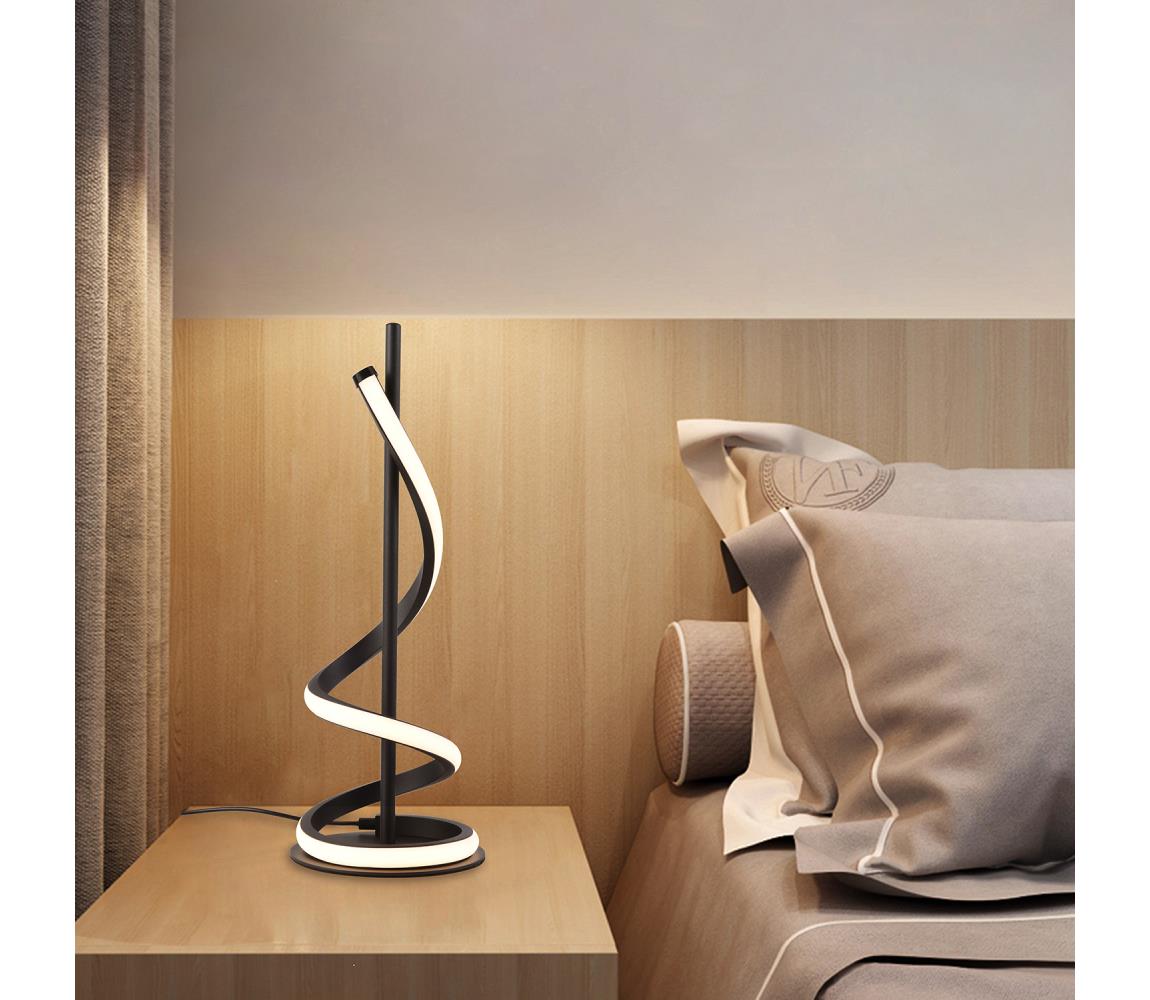 ONLI - LED Lampa stołowa TWIST LED/12W/230V 4000K 40 cm czarna