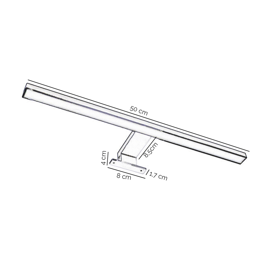 ONLI - LED Łazienkowe oświetlenie lustra NEMO LED/5,5W/230V 4000K 50 cm IP44 matowy chrom