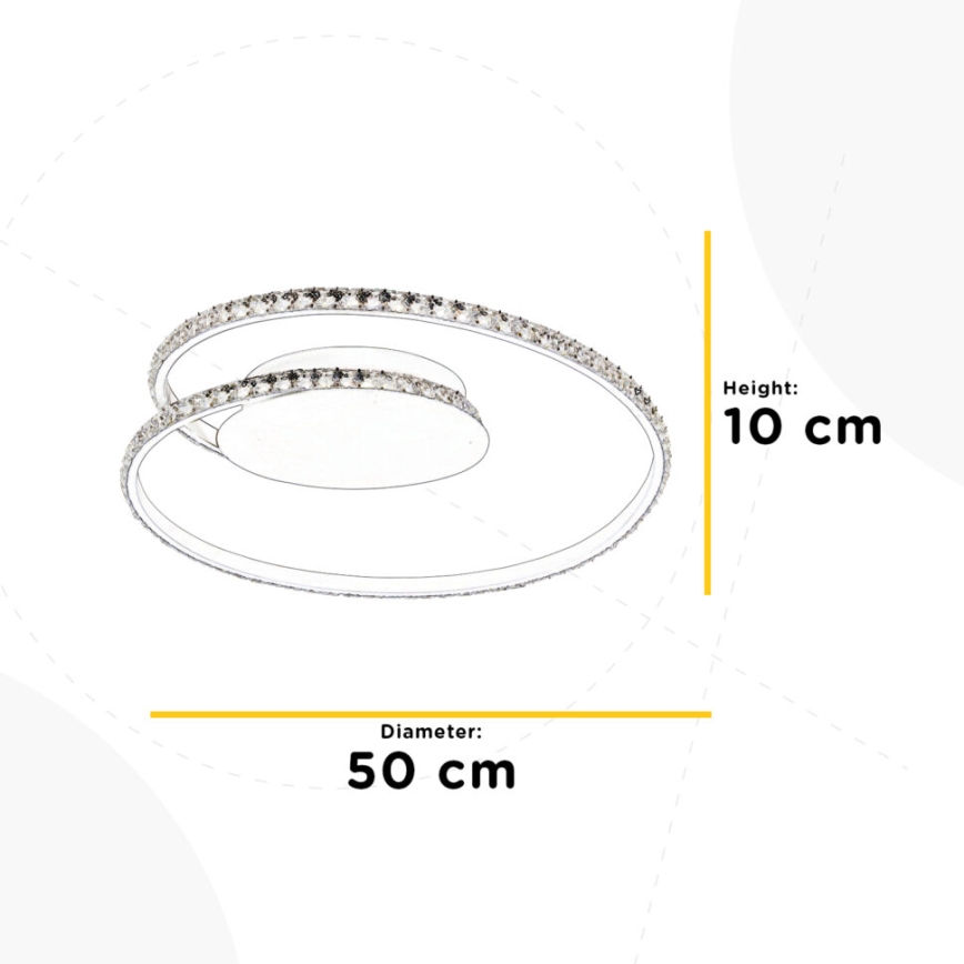 ONLI - LED Plafon EDEN LED/26W/230V 4500K śr. 50 cm biały