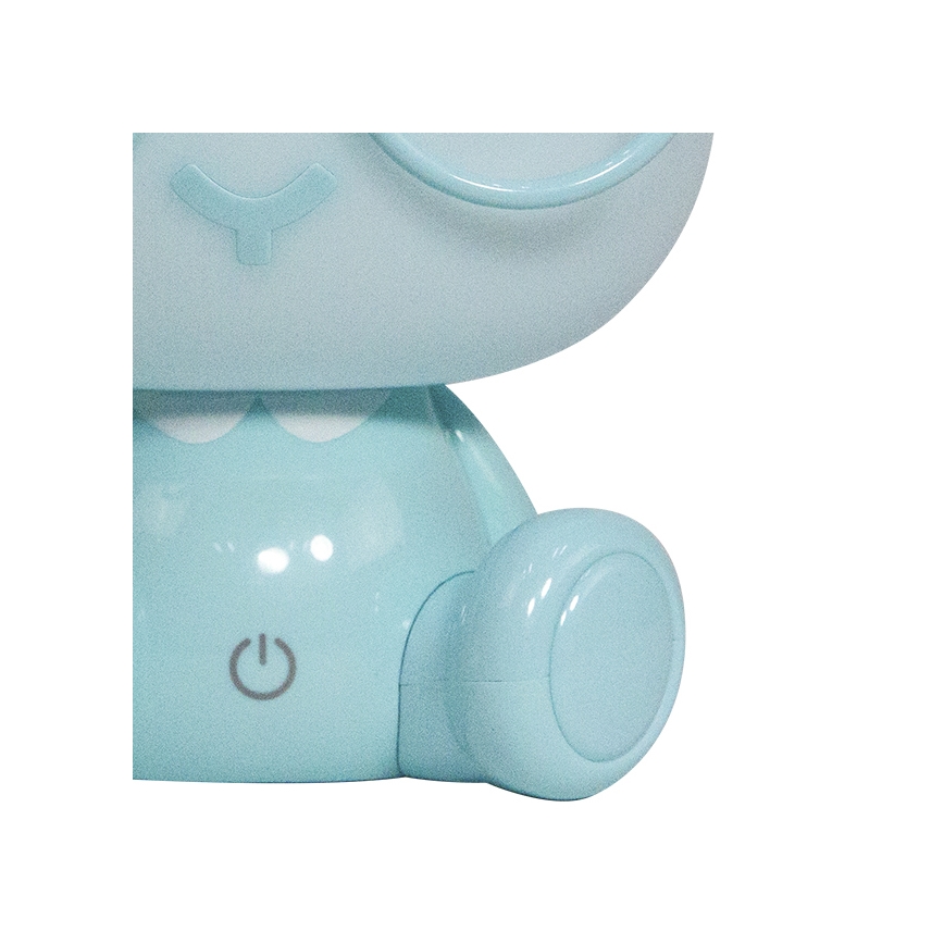 ONLI - ściemnialna dziecięca lampka nocna LED PUPPIES LED/3W/230V 22 cm króliczek/niebieski