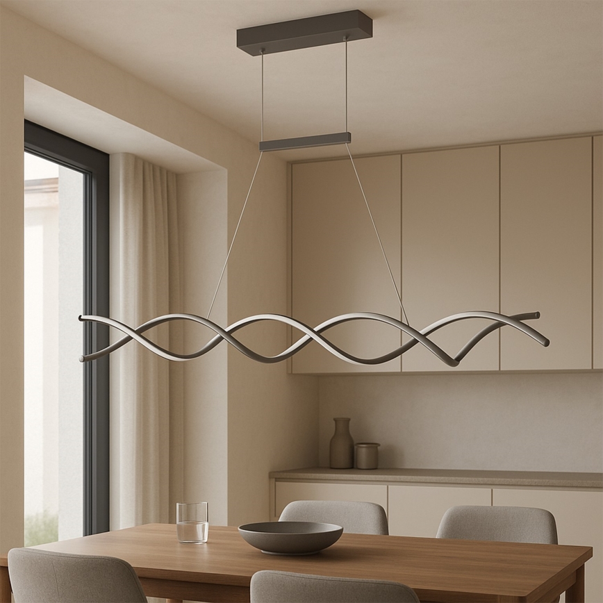 ONLI - LED Żyrandol na lince DNA LED/24W/230V 4000K srebrny