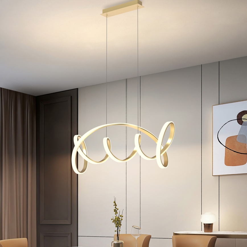 ONLI - LED Żyrandol na lince KIRA LED/60W/230V 4000K złoty