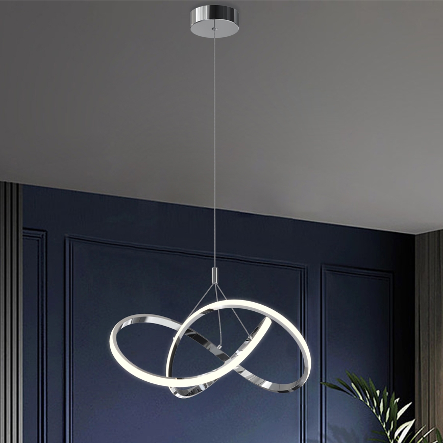 ONLI - LED Żyrandol na lince LOOP LED/40W/230V 4000K chrom błyszczący