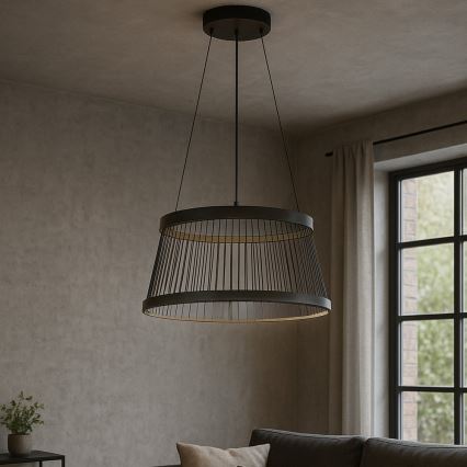 ONLI - LED Żyrandol na lince MATE LED/40W/230V 4000K czarny