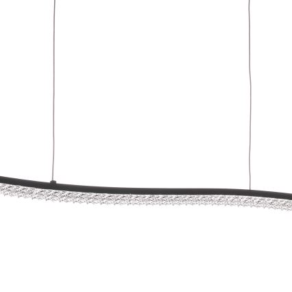 ONLI - LED Żyrandol na lince ONDA LED/30W/230V 4000K czarny