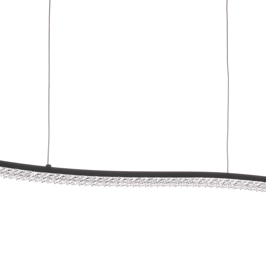 ONLI - LED Żyrandol na lince ONDA LED/30W/230V 4000K czarny