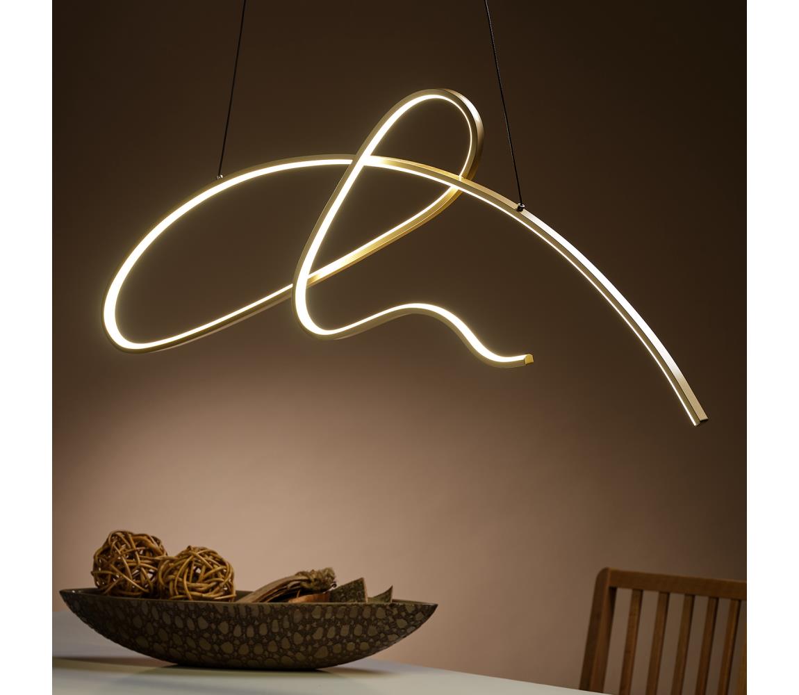 ONLI - LED Żyrandol na lince SIGN LED/42W/230V 4000K złoty