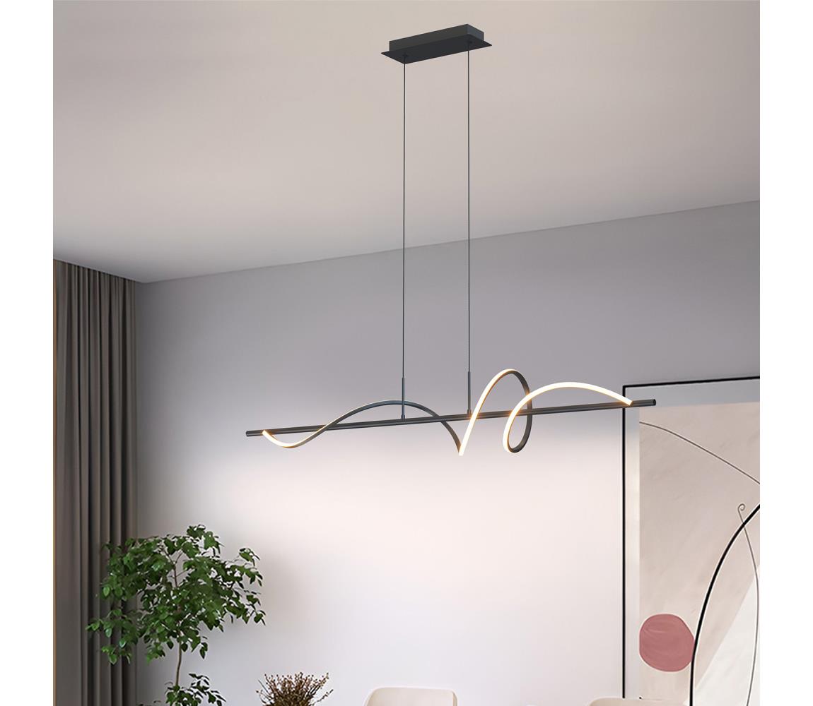 ONLI - LED Żyrandol na lince TWIST LED/30W/230V 4000K czarny
