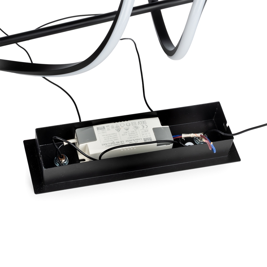 ONLI - LED Żyrandol na lince TWIST LED/30W/230V 4000K czarny