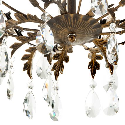 ONLI - Oprawa sufitowa TERESA 3xE14/6W/230V brązowa