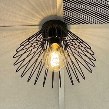 ONLI - Plafon DUCCIO 1xE27/22W/230V śr. 30 cm czarny