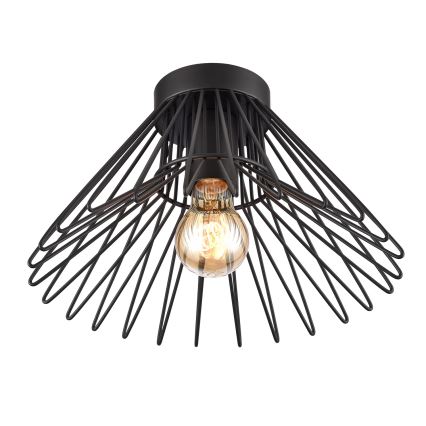 ONLI - Plafon DUCCIO 1xE27/22W/230V śr. 30 cm czarny