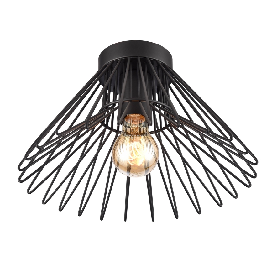 ONLI - Plafon DUCCIO 1xE27/22W/230V śr. 30 cm czarny