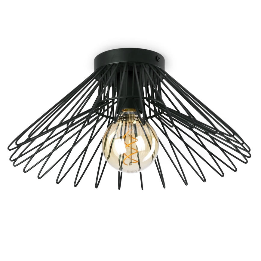 ONLI - Plafon DUCCIO 1xE27/22W/230V śr. 40 cm czarny