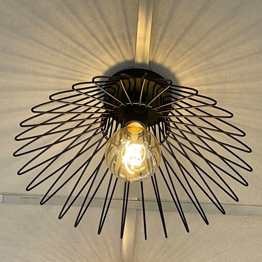 ONLI - Plafon DUCCIO 1xE27/22W/230V śr. 40 cm czarny