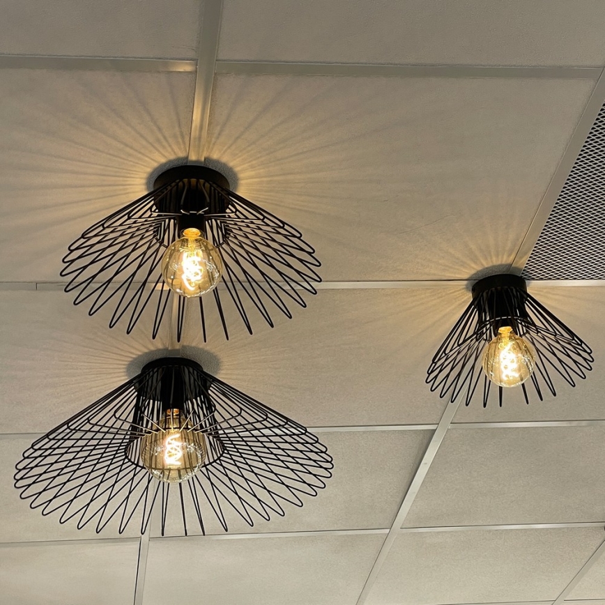 ONLI - Plafon DUCCIO 1xE27/22W/230V śr. 40 cm czarny