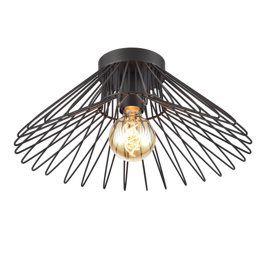 ONLI - Plafon DUCCIO 1xE27/22W/230V śr. 60 cm czarny