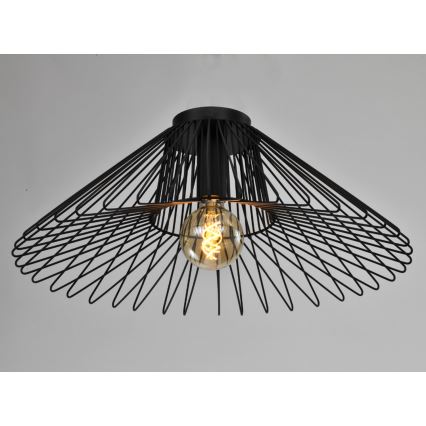 ONLI - Plafon DUCCIO 1xE27/22W/230V śr. 60 cm czarny