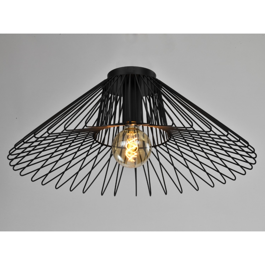 ONLI - Plafon DUCCIO 1xE27/22W/230V śr. 60 cm czarny