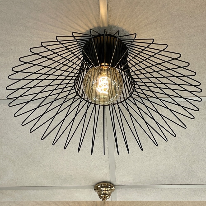 ONLI - Plafon DUCCIO 1xE27/22W/230V śr. 60 cm czarny
