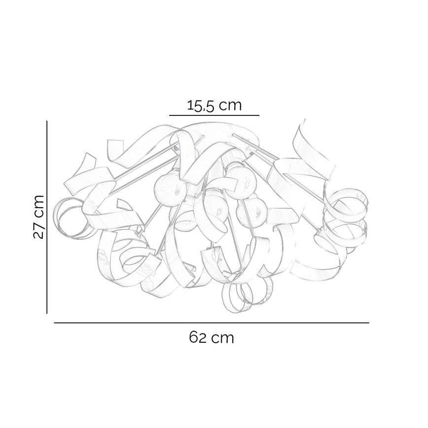 ONLI - Plafon ZOE 5xE14/6W/230V biały