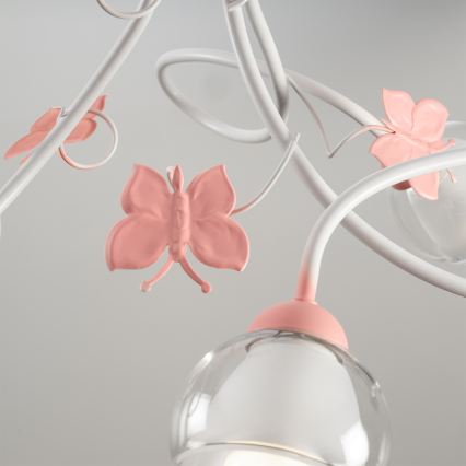 ONLI - Żyrandol dziecięcy BUTTERFLY 3xE14/6W/230V