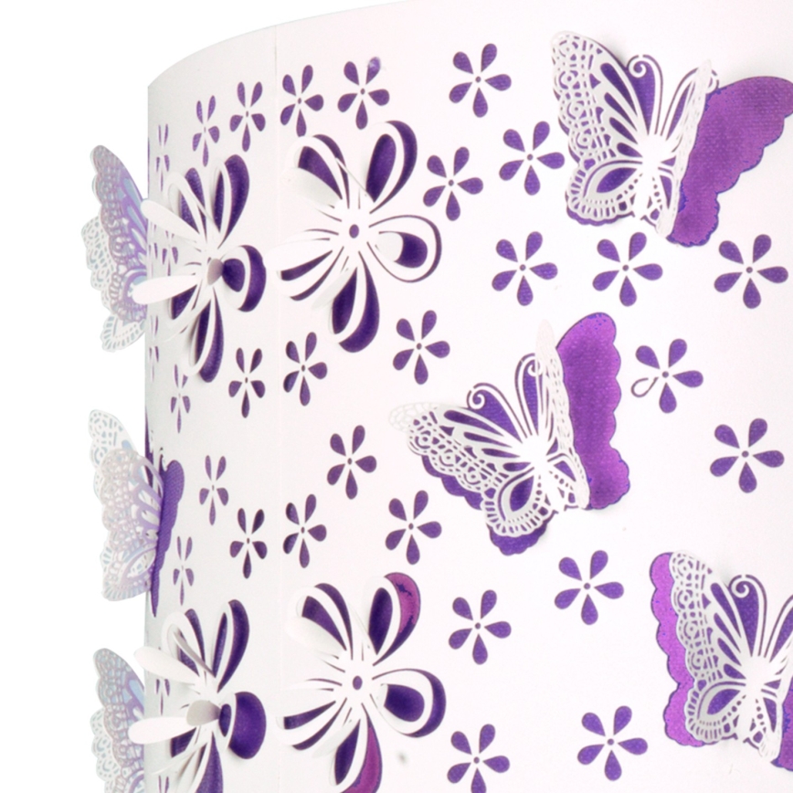 ONLI - Żyrandol dziecięcy TITILLA 1xE27/22W/230V fioletowy/biały