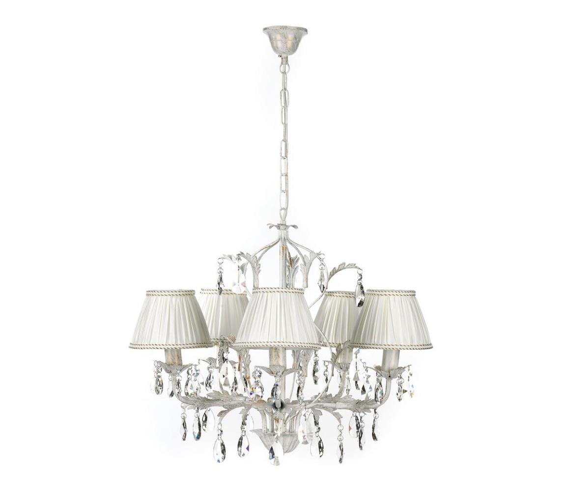 ONLI - Żyrandol na łańcuchu KAREN 5xE14/6W/230V białe