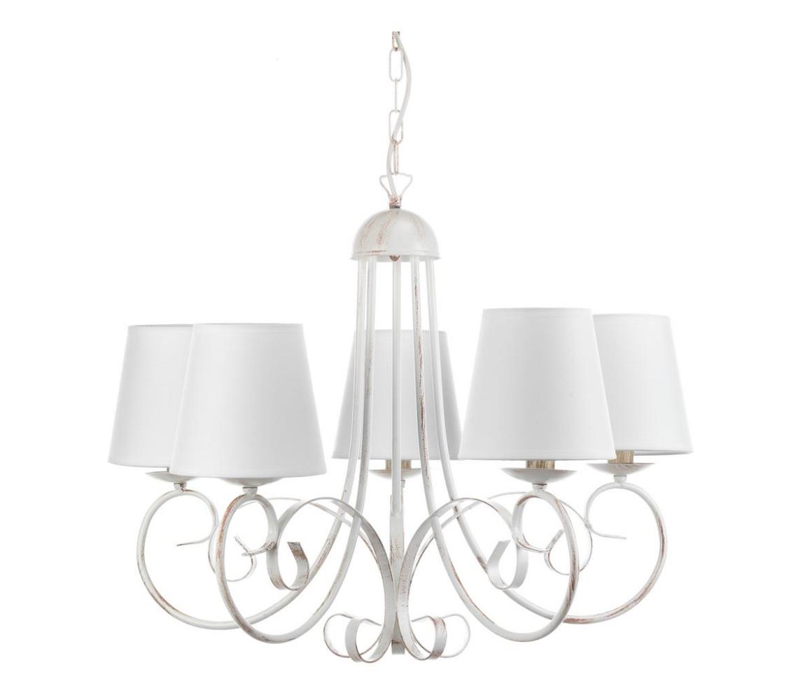 ONLI - Żyrandol na łańcuchu POMPEI 5xE14/6W/320V białe
