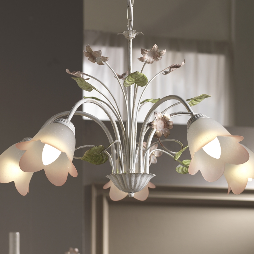ONLI - Żyrandol na łańcuchu BOTTON DORO 5xE14/6W/230V