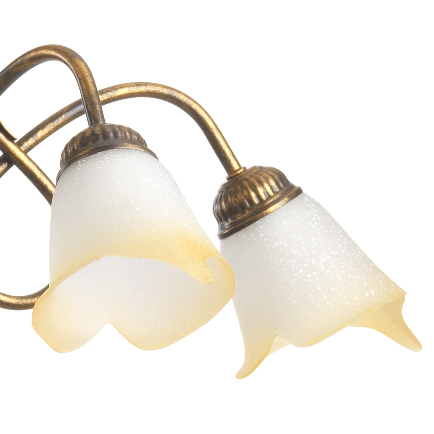 ONLI - Żyrandol na łańcuchu DOPPIO GIRO 5xE14/6W/230V brąz