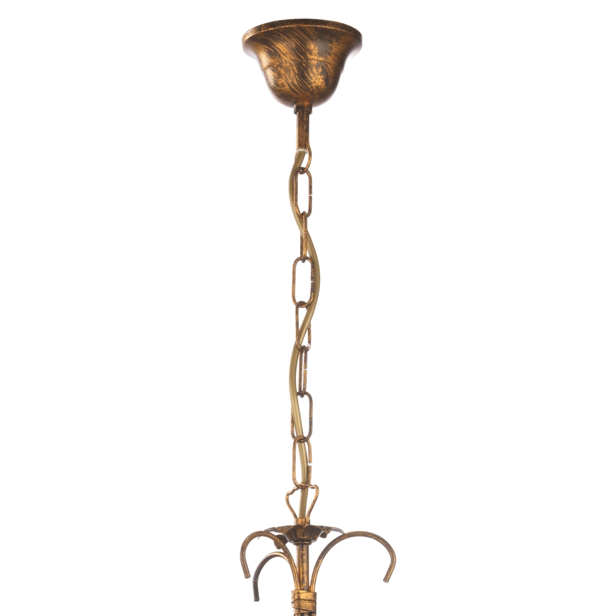 ONLI - Żyrandol na łańcuchu LUCREZIA 1xE27/22W/230V brąz