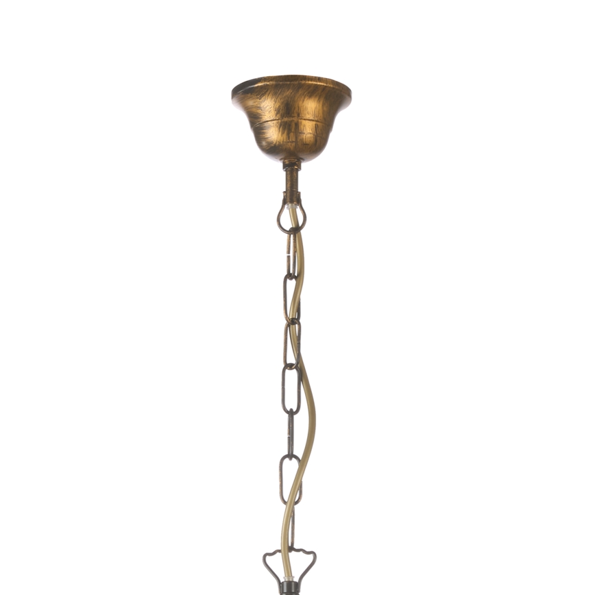 ONLI - Żyrandol na łańcuchu POMPEI 5xE14/6W/230V brąz