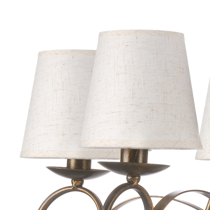 ONLI - Żyrandol na łańcuchu POMPEI 5xE14/6W/230V brąz
