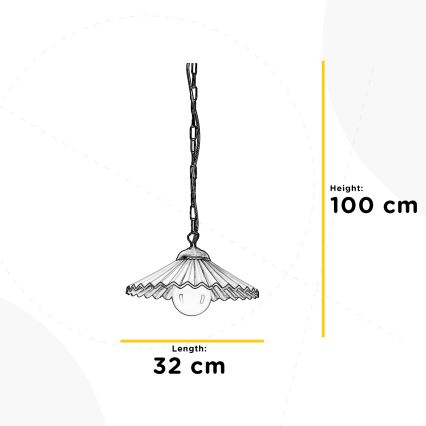 ONLI - Żyrandol na łańcuchu ROSINA 1xE27/22W/230V